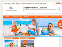 Tablet Screenshot of booking-tunisie.com